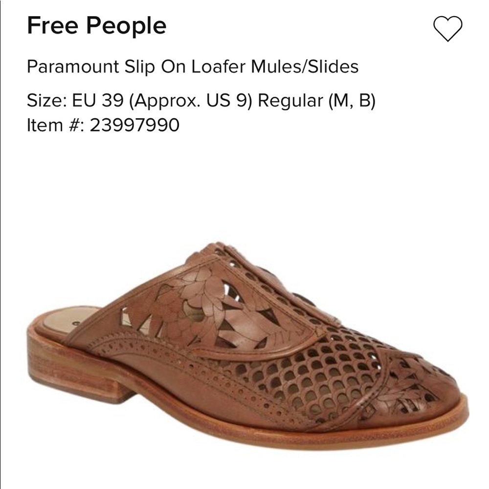 Free People Paramount Slip On Mules - Picture 2 of 7
